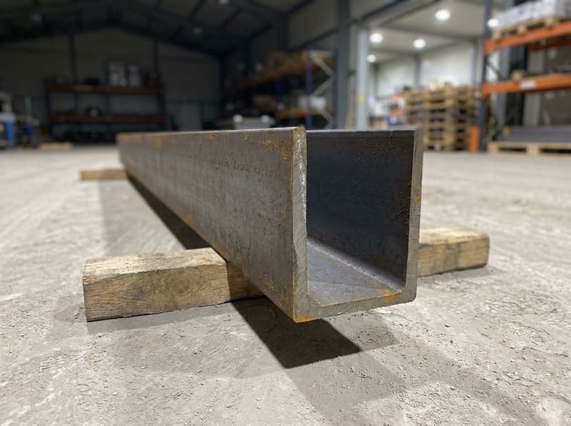 Illustrative render of S275JR cut piece