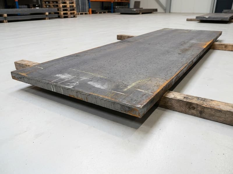 Illustrative render of S355JR cut piece